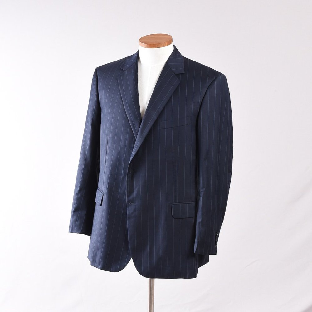 Betenly Men's Coat Blazer Wool Navy 44R